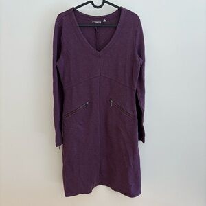 Athleta Purple V-Neck Dress